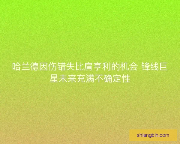 哈兰德因伤错失比肩亨利的机会 锋线巨星未来充满不确定性
